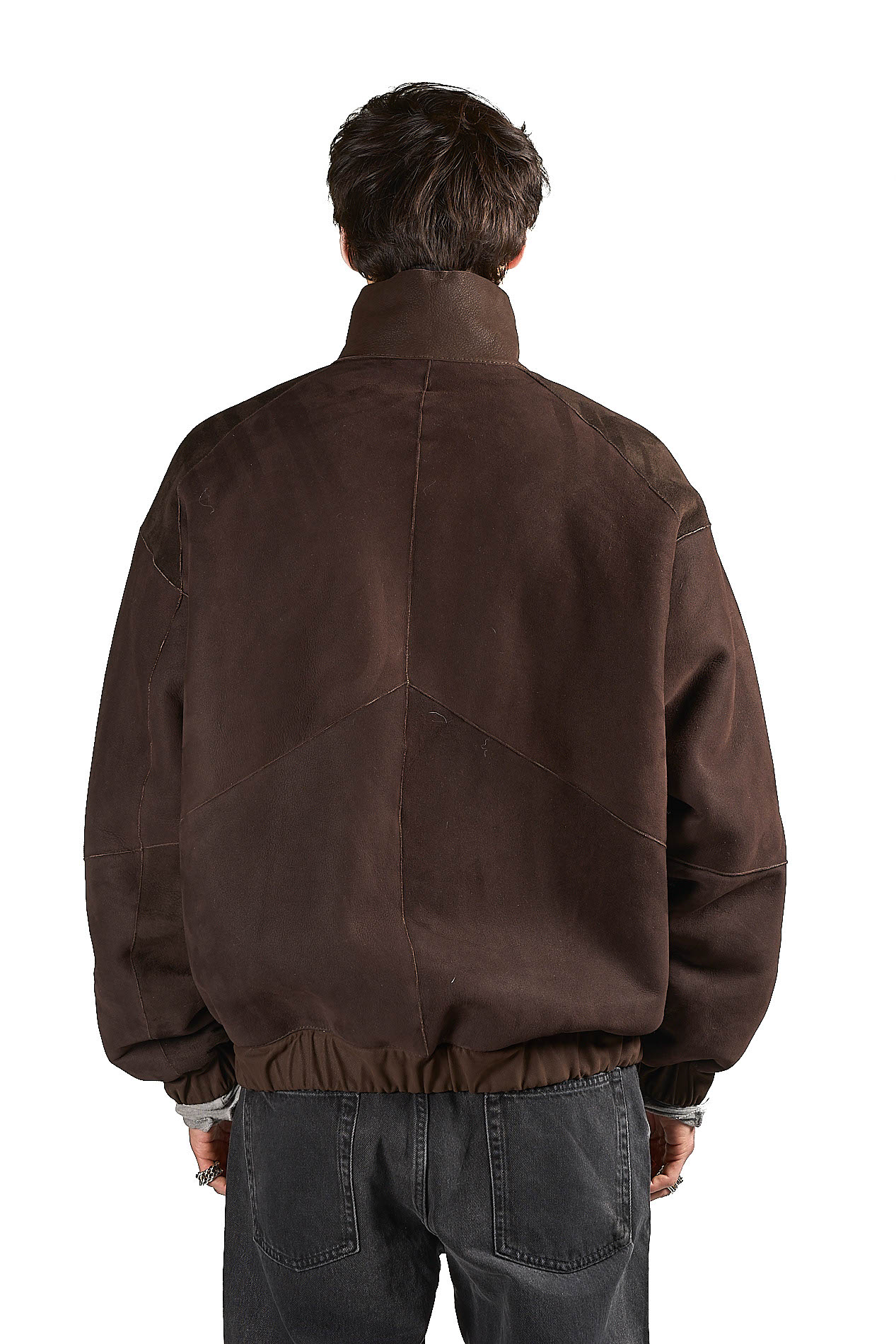 DANIELE BASTA LEATHER AND SILVER JACKET